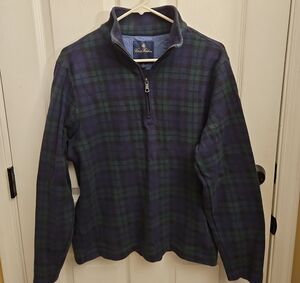 Black Watch Tartan Plaid Quarter Zip | Brooks Brothers